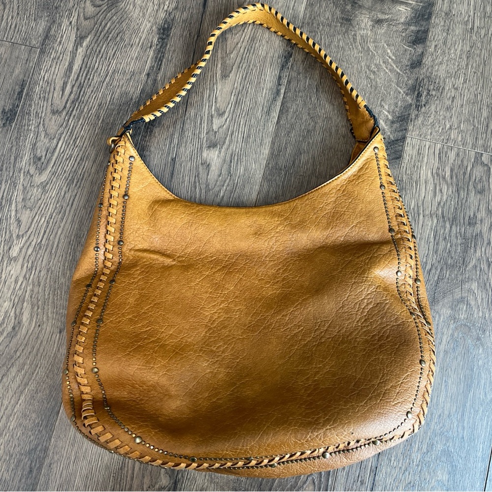 Ampere Creations Women's Memphis Hobo Bag Vegan Leather Boho Purse Western Brown
